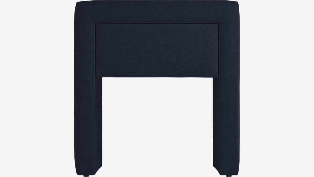 Table de chevet en feutrine - Bleu marine