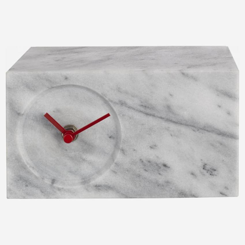 Horloge à poser en marbre