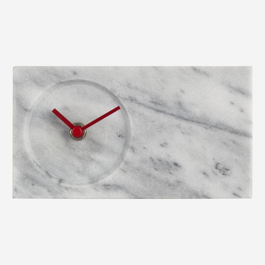 Horloge à poser en marbre