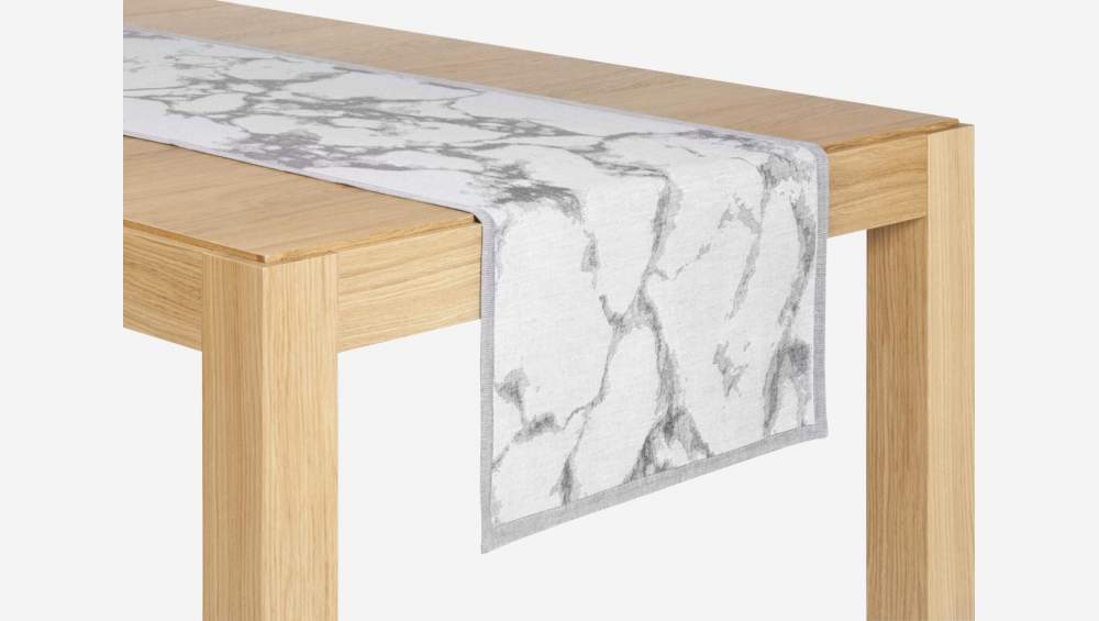 Chemin de table 40x140cm effet marbre