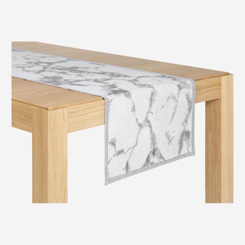 Chemin de table 40x140cm effet marbre