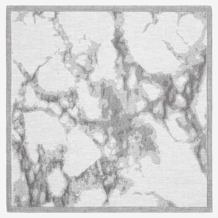 Serviette de table 45x45cm effet marbre