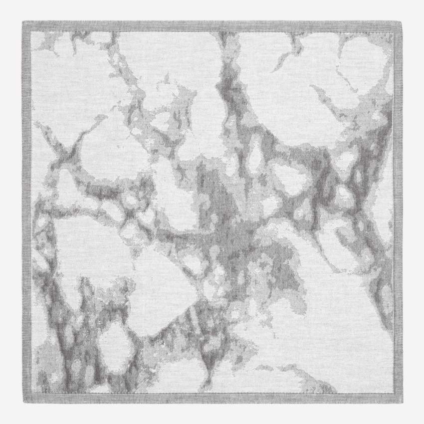 Serviette de table 45x45cm effet marbre