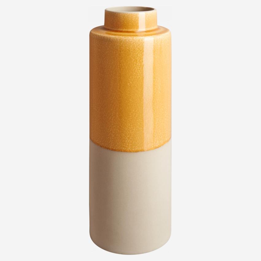 Vase en céramique 41cm orange