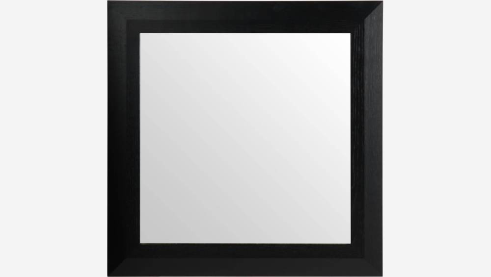 Miroir noir en chêne 62x62cm