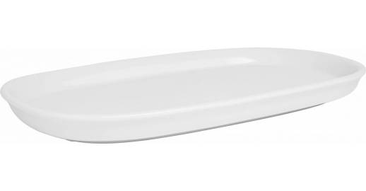Plat de service en porcelaine 31 cm avec surface en creux - 2ième choix