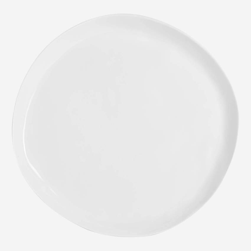 Assiette plate en porcelaine 29cm blanc