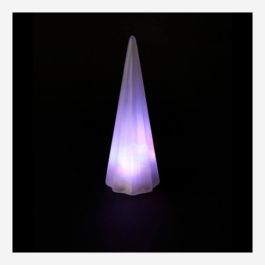 LED-Tannenbaum aus Glas, 19,5cm