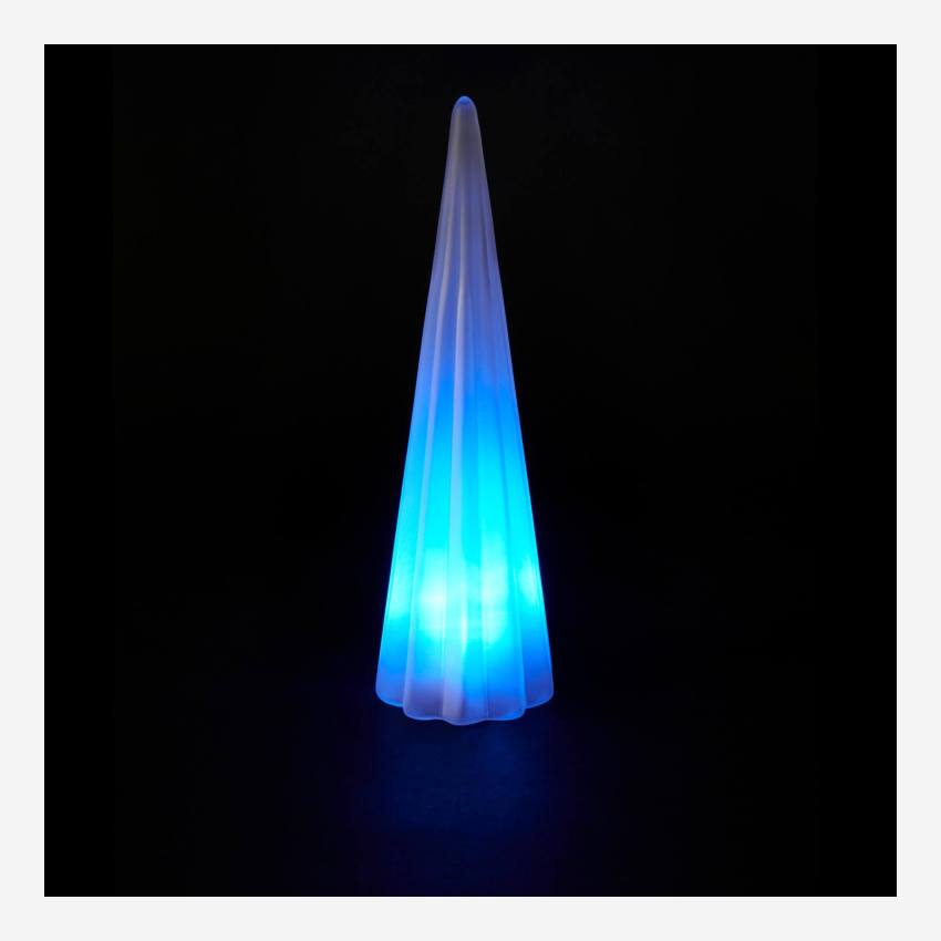 Sapin à LED en verre 24cm