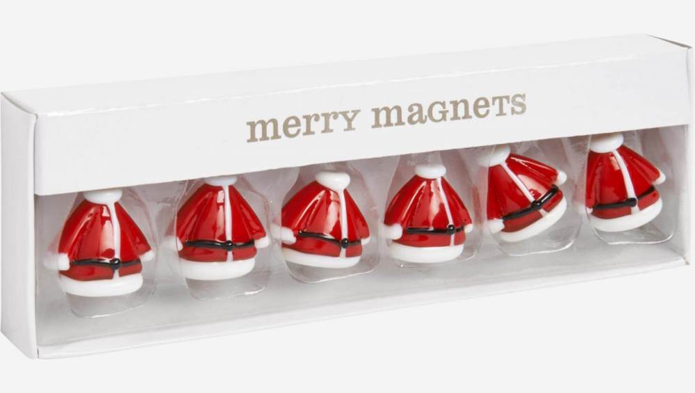 Set de 6 magnets Père Noël