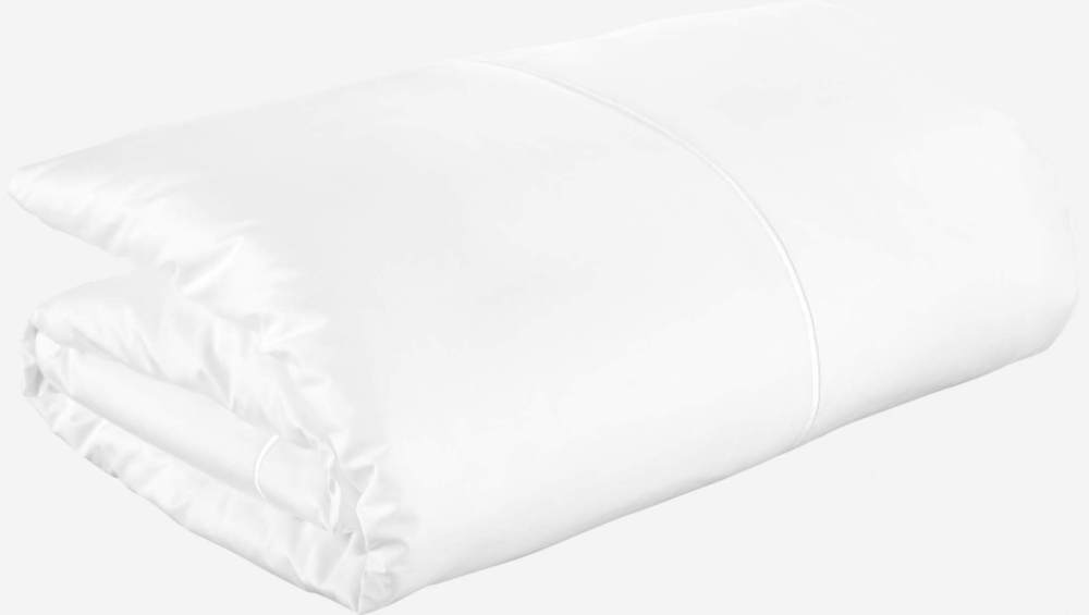 Housse de couette en satin de coton - 240 x 260 cm - Blanc