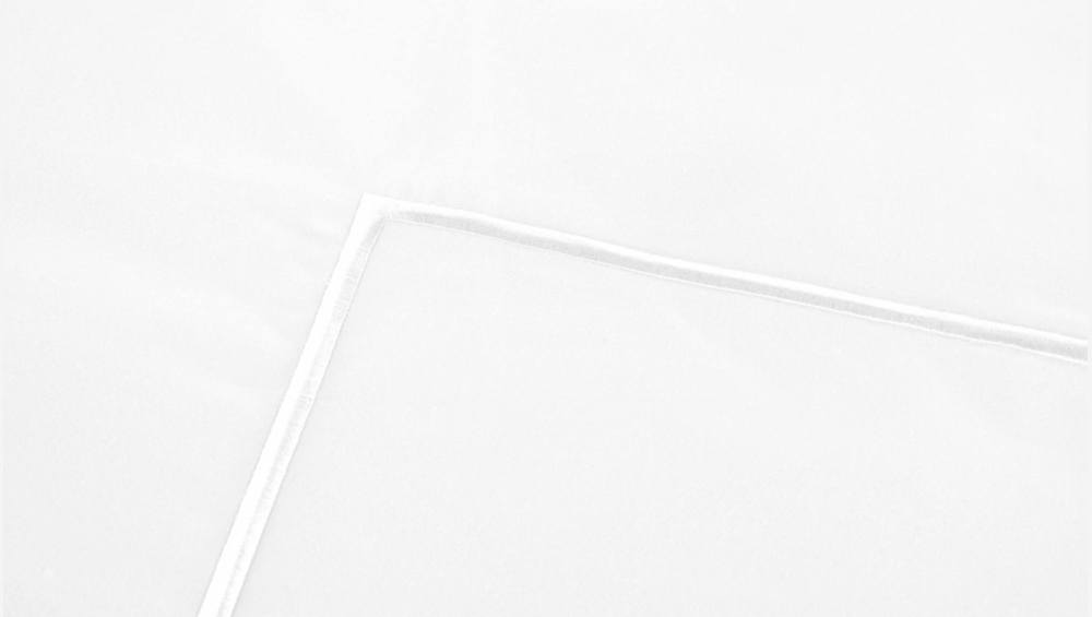 Housse de couette en satin de coton - 240 x 260 cm - Blanc