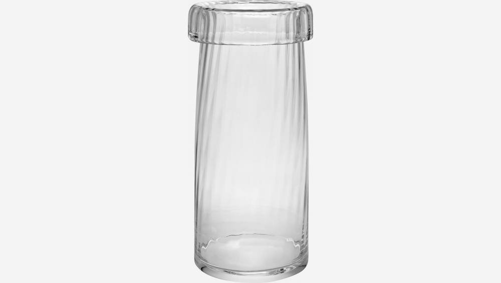 Vase 40cm en verre transparent