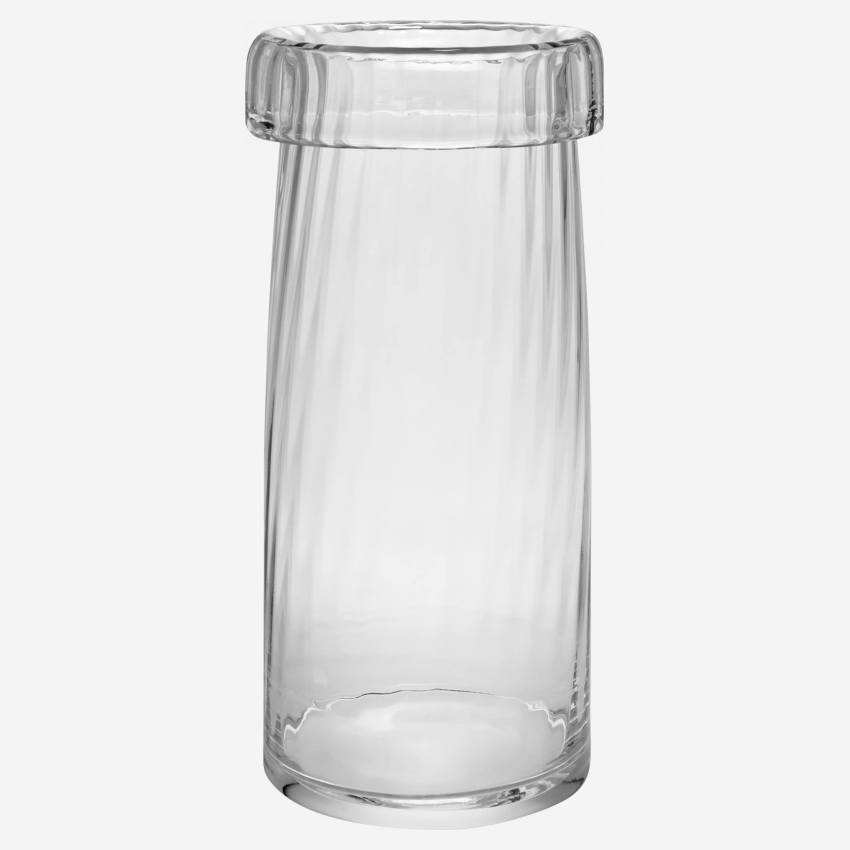 Vase 40cm en verre transparent