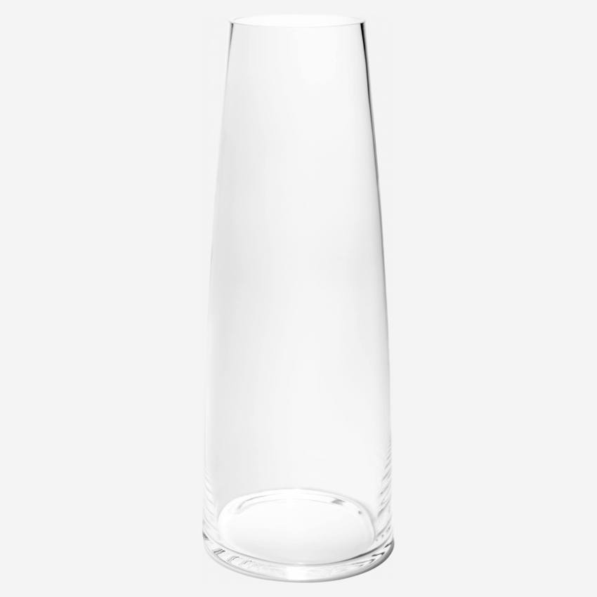 Vase 50cm en verre transparent 