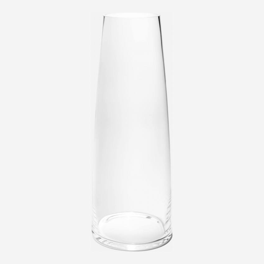 Vase 50cm en verre transparent 