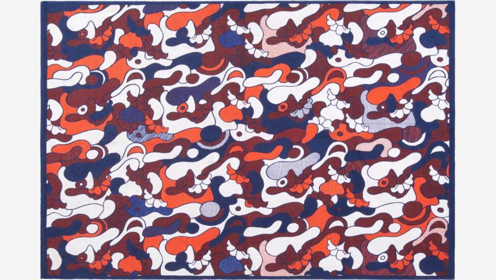 Tapis en coton - 150 x 220 cm - Multicolore - Création de Floriane Jacques