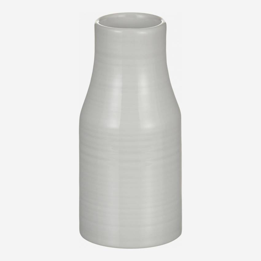 Vase aus Sandstein, weiß, Größe S 