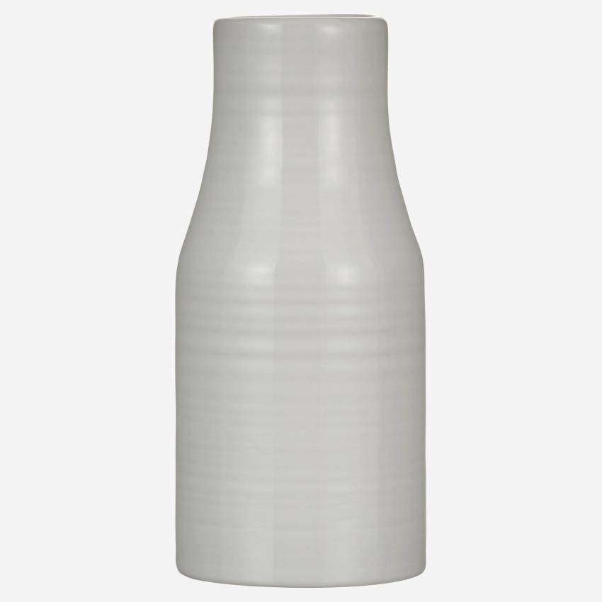 Vase aus Sandstein, weiß, Größe S 