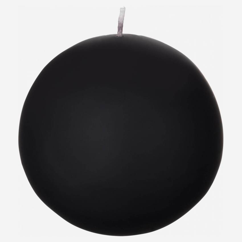 Bougie boule noire 10cm 