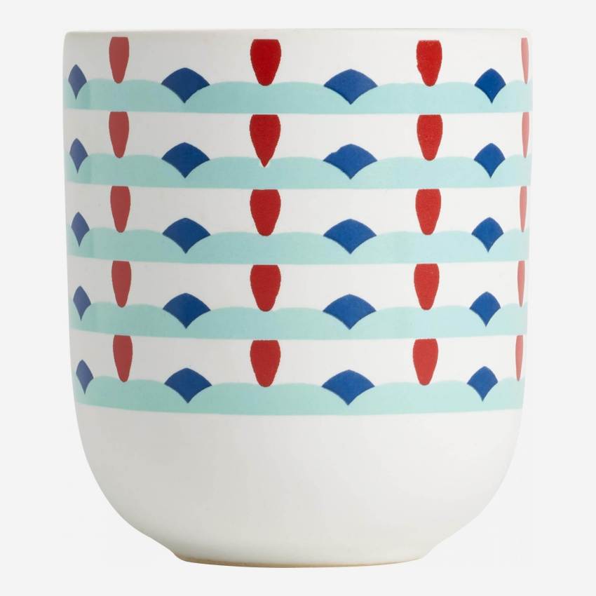 Tazza in porcellana - Motivo blu - design by Floriane Jacques