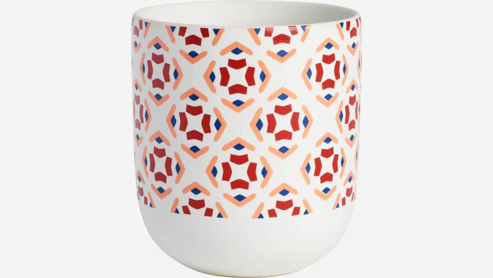 Tasse en porcelaine - Motif rouge - design by Floriane Jacques