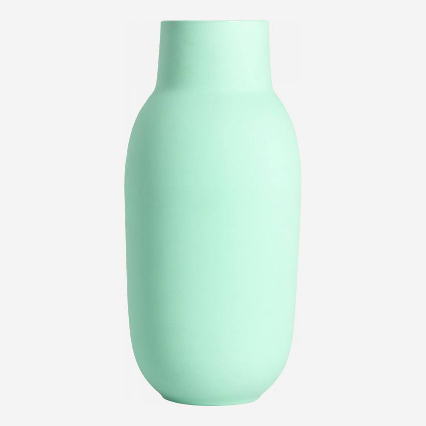 Vase en grès - Taille M - Bleu acqua