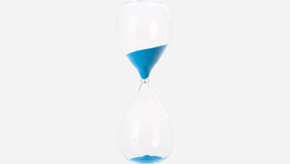 Sablier 45 minutes - 30 cm - Bleu acqua