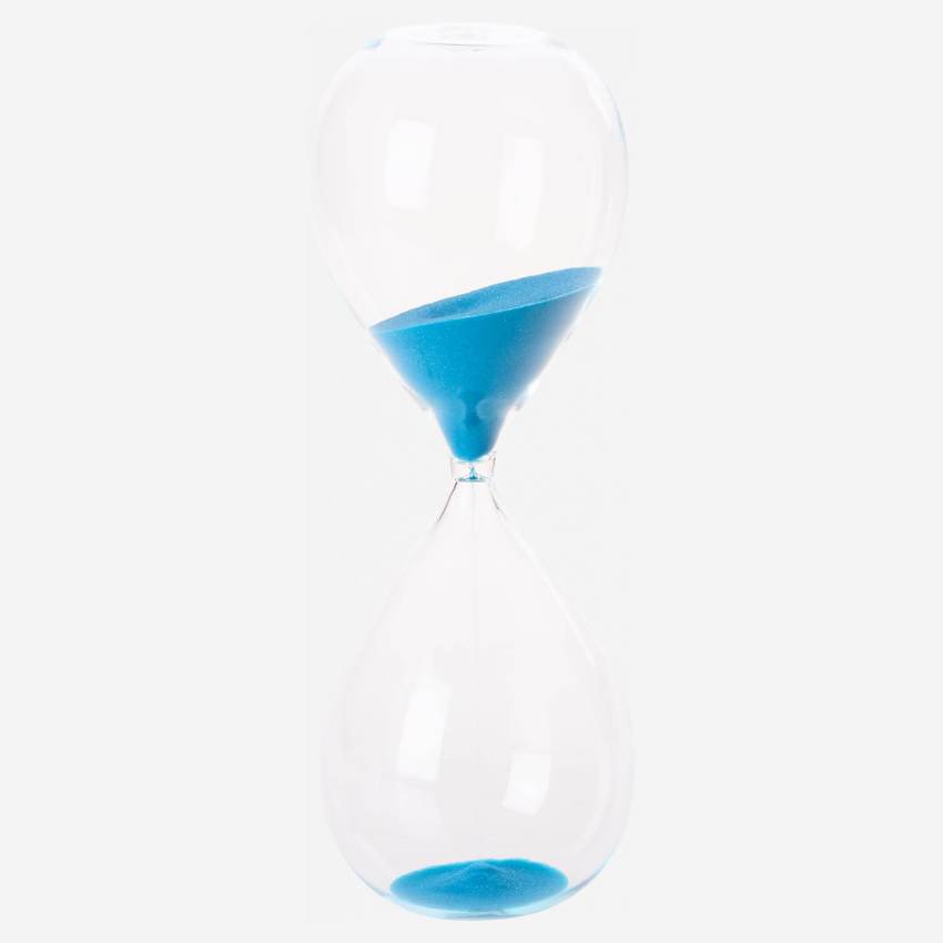 Sablier 45 minutes - 30 cm - Bleu acqua
