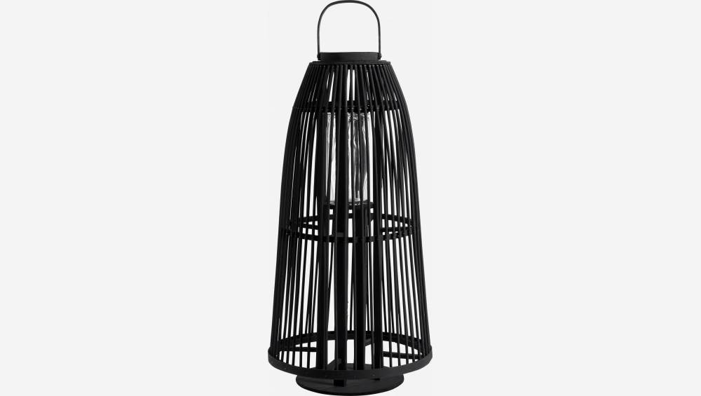 Lanterne en cèdre - 55 cm - Noir