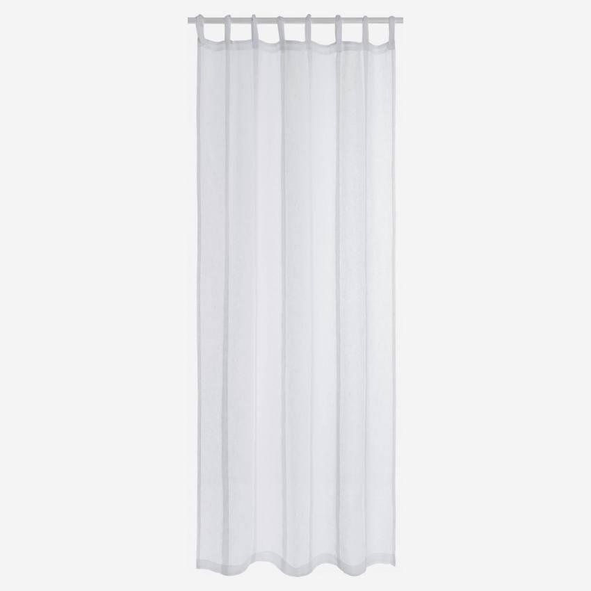 Paire de rideaux 140x280cm en lin blanc