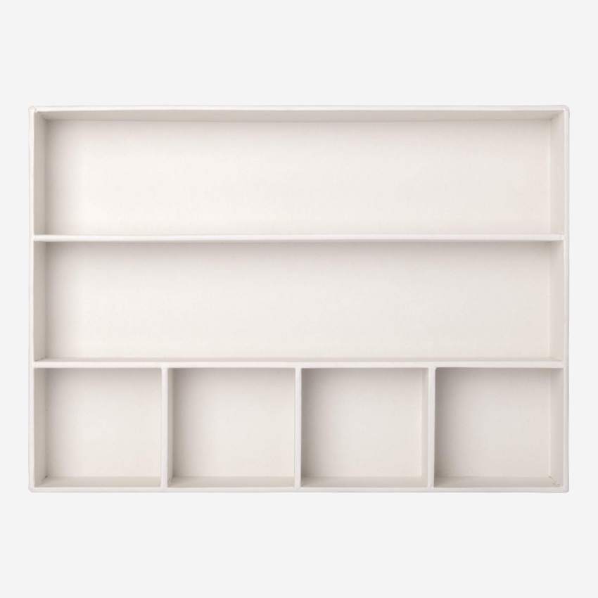 Schubladen-Organizer aus Pappkarton – Grau
