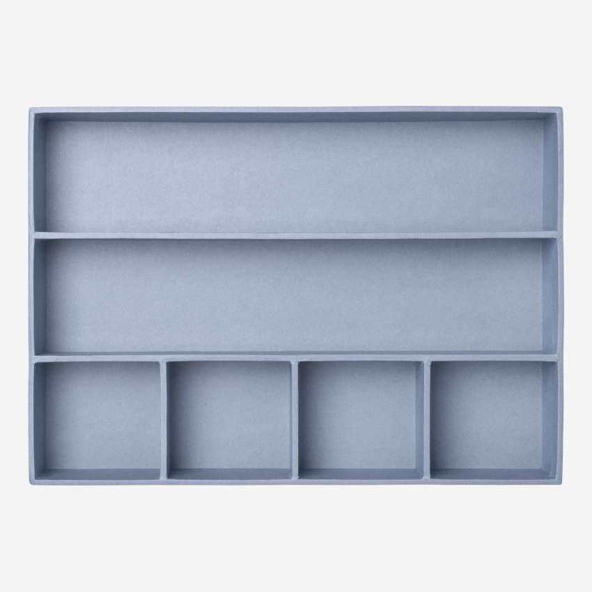 Organizzatore per cassetti in cartone - Blu
