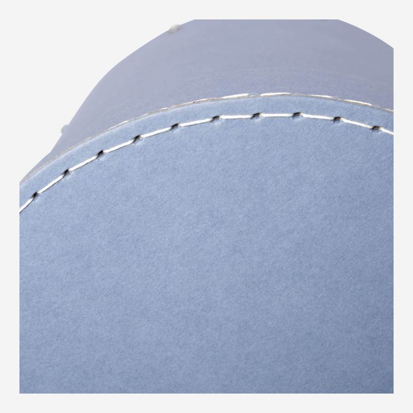 2er-Set walzenförmige Schachteln aus Pappkarton – Blau