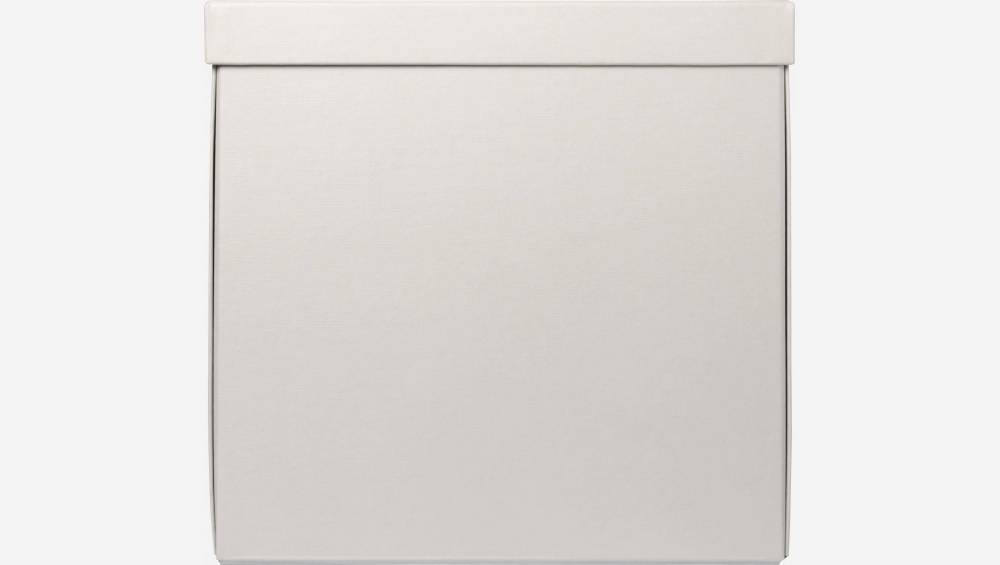 Caja plegable de cartón – 31,5 x 30 x 31,5 cm – Gris