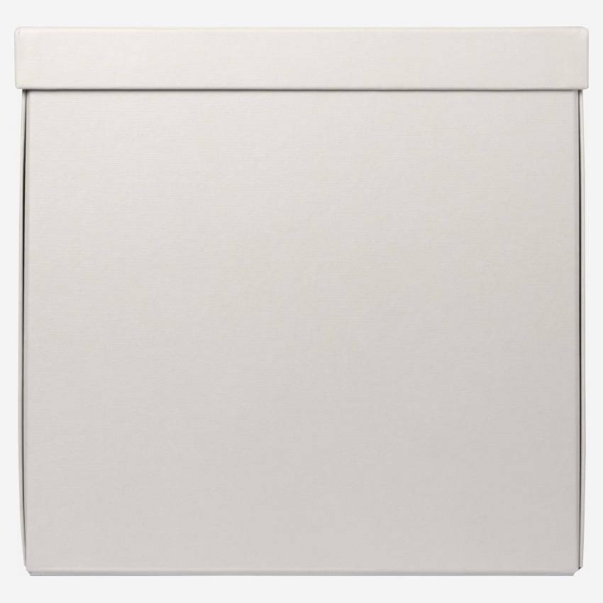 Faltbare Schachtel aus Pappkarton – 31,5 x 30 x 31,5 cm – Grau
