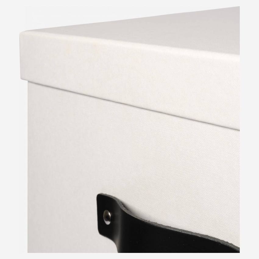 Caixa dobrável em cartão – 31,5 x 30 x 31,5 cm – Cinzento