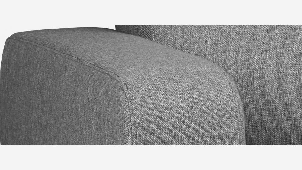 3-Sitzer-Schlafsofa mit Lattenrost aus Stoff - Grau