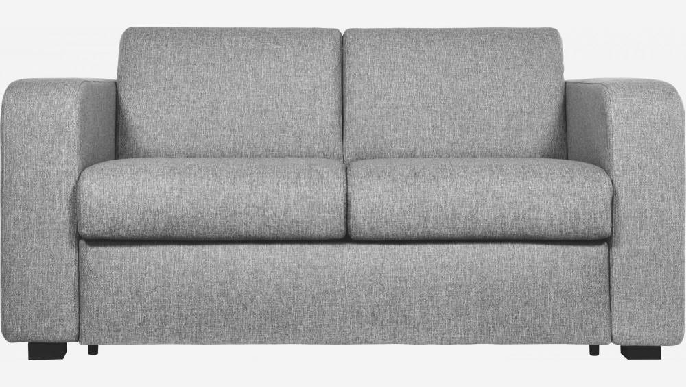 Sofá-cama compacto em tecido - Cinza 