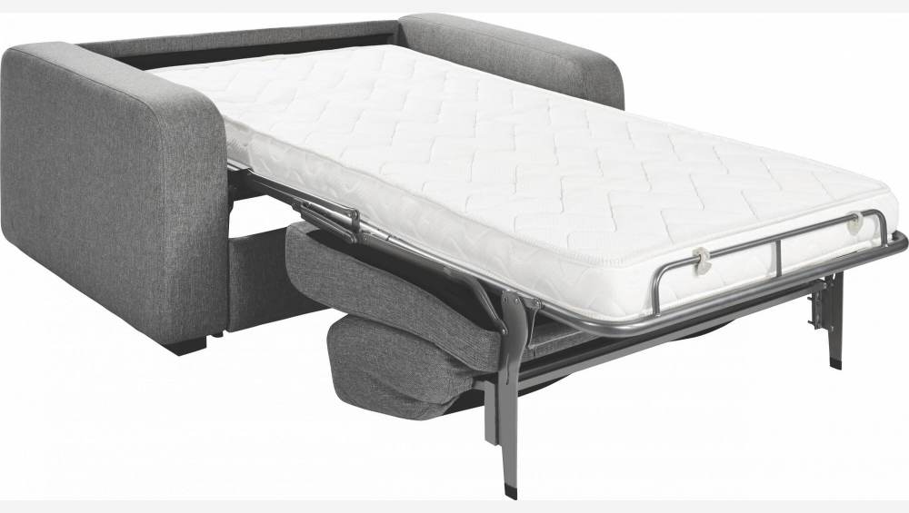 Canapé convertible compact en tissu - Gris 