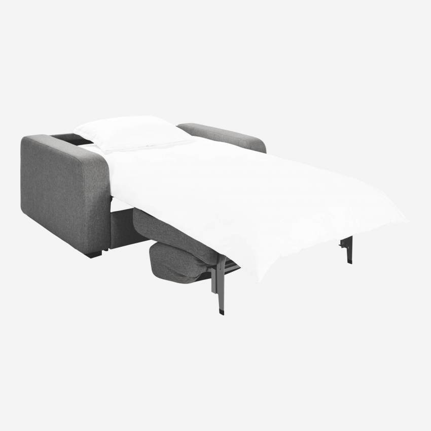 Canapé convertible compact en tissu - Gris 