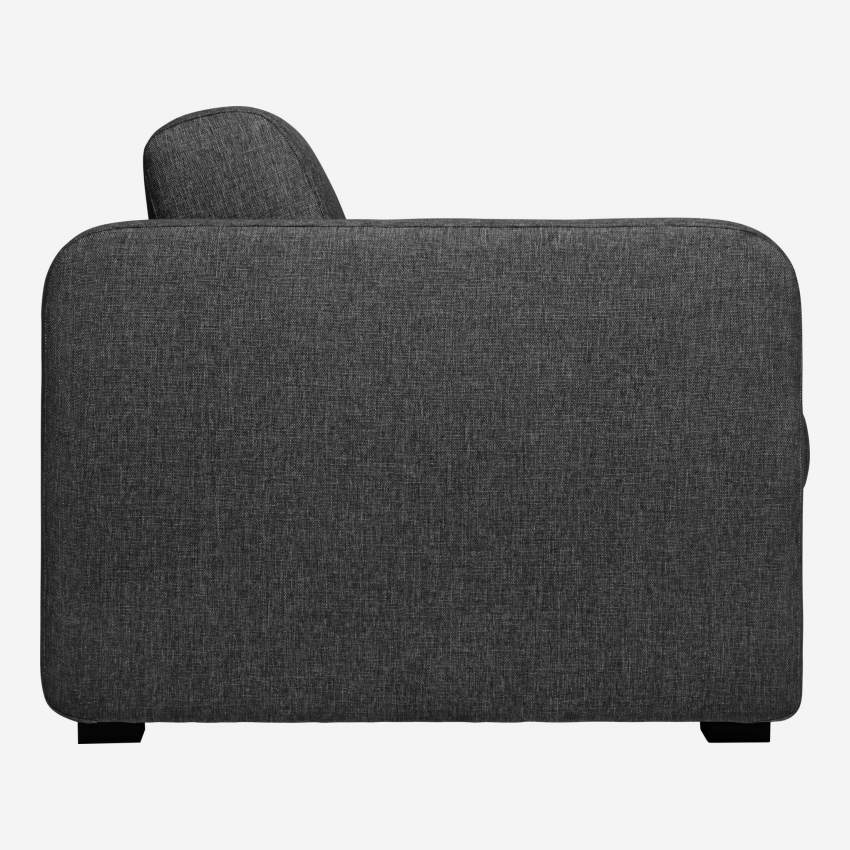 3-Sitzer-Sofa aus Stoff - Dunkelgrau