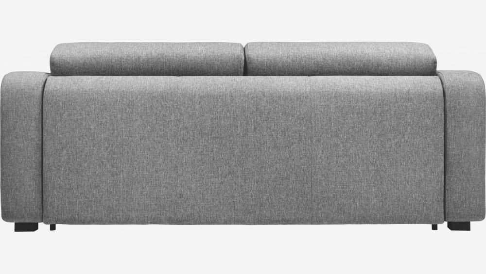 Sofá de tecido de 3 lugares - Cinza 