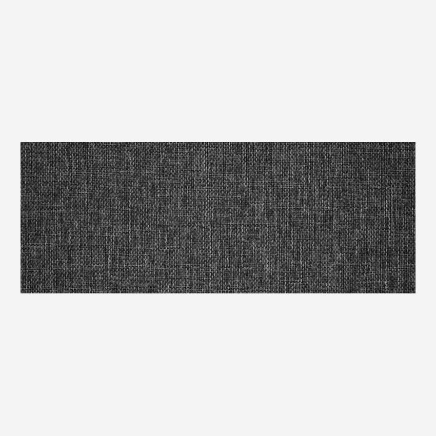 Sofá de tecido de 2 lugares - Cinza escuro 