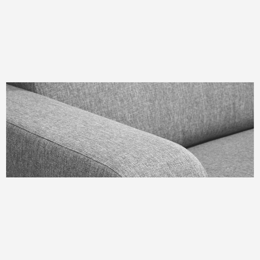 Sofá de tecido de 2 lugares - Cinza 