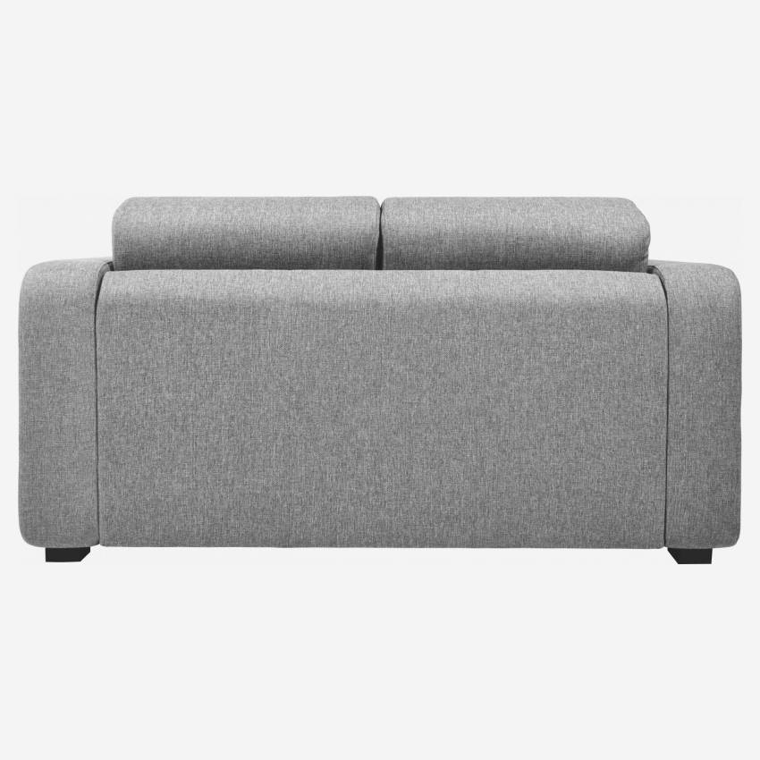 Sofá compacto de tecido - Cinza 