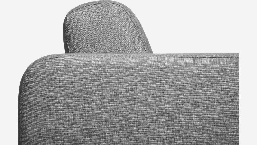 Sofá compacto de tecido - Cinza 