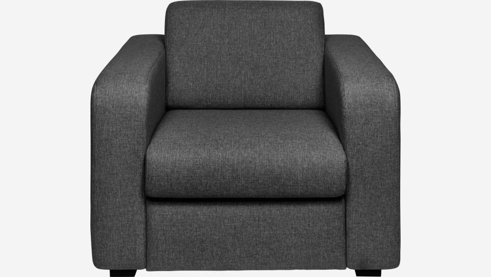 Fauteuil en tissu - Gris foncé 