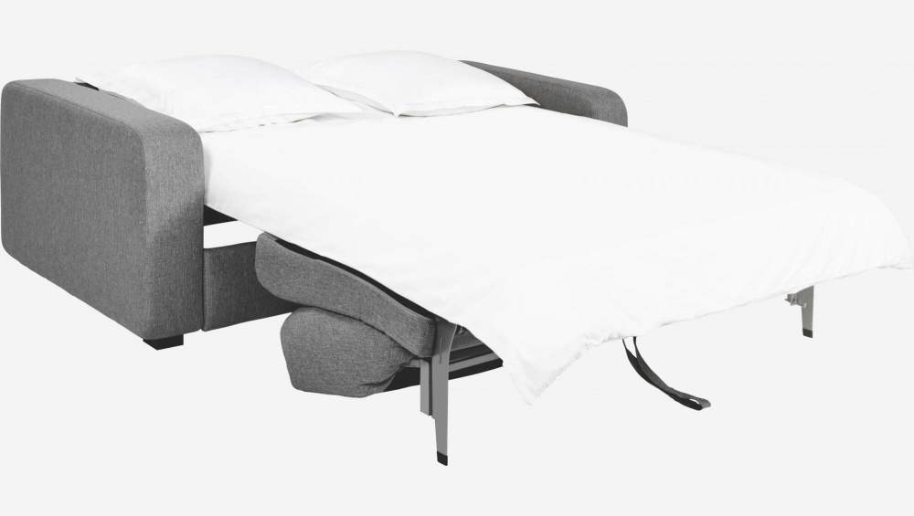 Sofá-cama de 3 lugares em tecido - Cinza