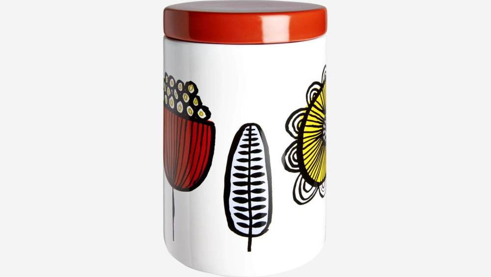 FREDA/ STORAGE JAR RED LID